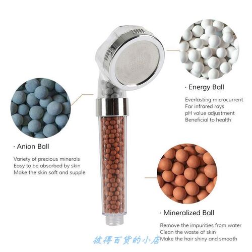 HigH PreSSure BatH SHoWer Head BooSting Water Saving Filter