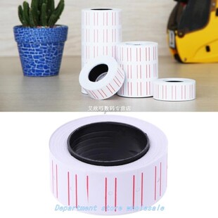 Labels 5000pcs Mark Tag Paper Price Adhesive White Roll