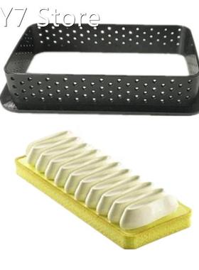 Mousse Mould French Dessert Plastic Seamless Tart Ring Perfo