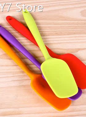 Hot Universal Heat Resistant Integrate Handle Silicone Spoon