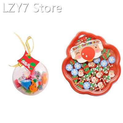 36Pcs/Pack Creative Christmas Eraser Small Eraser Decompress