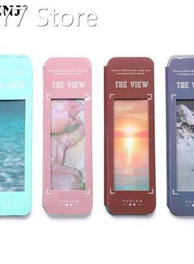 20 Pcs/set Forest Moon Bookmark Flower Dusk Reading Book Mar