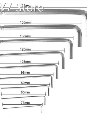9pcs/lot L-Shape Chrome Vanadium Steel Medium Long Inner Hex