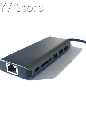 6 In 1 USB C HUB, To HDMI + Gigabit Ethernet Port + 2XUSB3.0