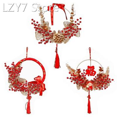Chinese Style Wedding Background Wreath Photography Props Ha