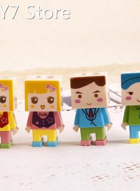 Creative Square Doll design double holes pencil sharpener se