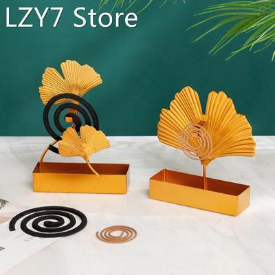 Portable Ginkgo Leaf Mosquito Coil Holder Fireproof Hanging