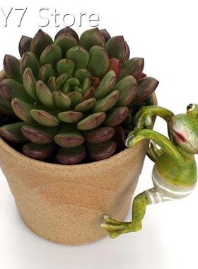 4 Pcs Cute Creatives Frog Decoration Resin Garden Animal Dol