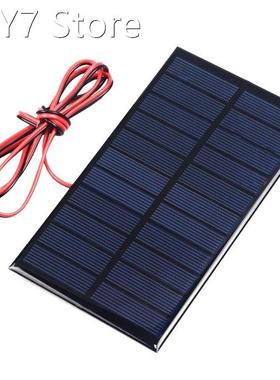 1PCS 5.5V 1.6W 291mA With 100CM Wire Solar System DIY F