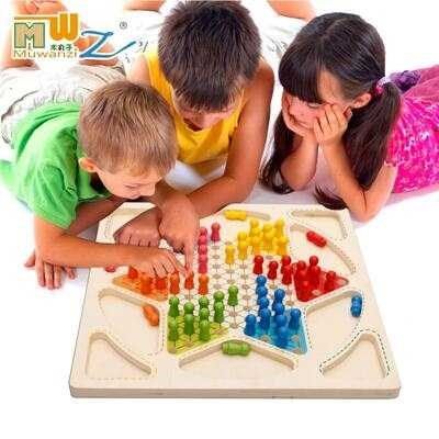 Wooden balls multifunctional two-in-one wooden toys flying