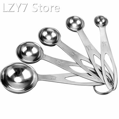 5pcs/Set Measuring Spoon Useful Stainless Steel Measuring c