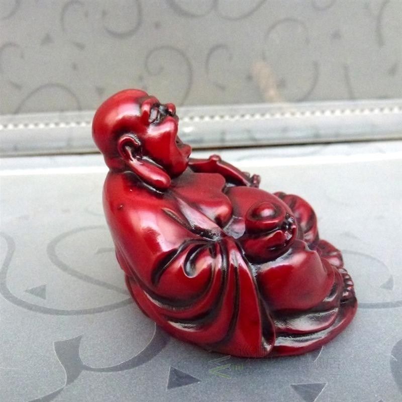 1pcs Resin Laughing Buddha Fengshui Maitreya Buddha Statue H图片