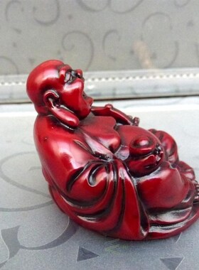 1pcs Resin Laughing Buddha Fengshui Maitreya Buddha Statue H