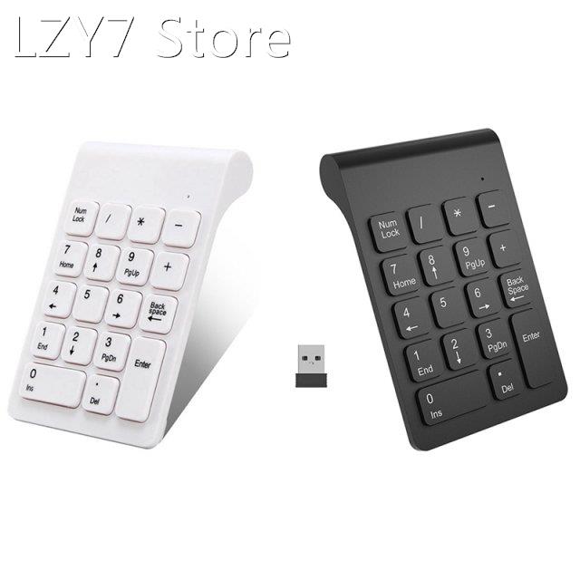 2 Pcs Wireless 2.4Ghz 18 Keys Number Pad Numeric Keypad Keyb 橡塑材料及制品 其他塑料制品 原图主图