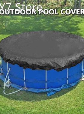 Round Pool Cover Foldable Black Bathtub Cover 210D Oxford An