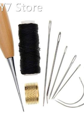 1 Set Sewing Needle Awl Leather Craft Sewing Accessories Sti