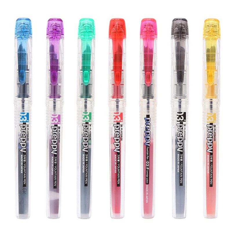 3pcs Japan Platinum 3 Preppy Fountain Pen Set - F ip  PPQ-20
