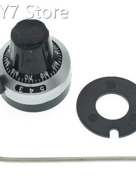 Knob For 3590S Potentiometer 6.35mm Precise Dial Lockable Ha