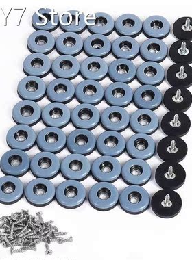 48Pcs Furniture Gliders PTFE Easy Moving Sliders With Screw