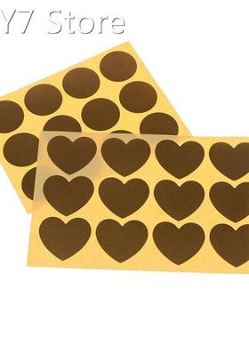 10Sheets Golden Sealing Sticker Gold Foil Thicked Paper Stic