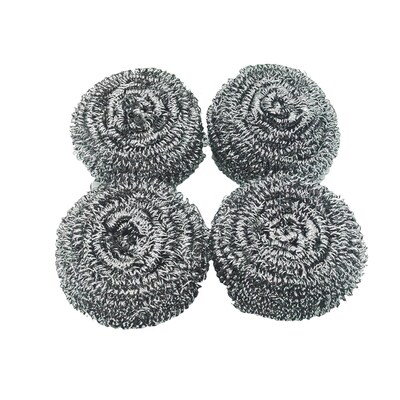 4pcs Stainless Steel Kitchen Sponge  Washing Dishes Scrubber