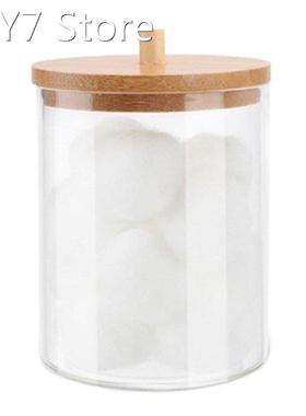 Portable Round Cotton Swab Storage Box Small Object Acrylic