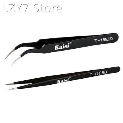 Kaisi Precision Anti-static Stainless Steel Tweezers Straigh