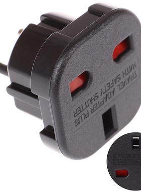 1PC New UK to EU Euro Plug AC Power Charger Converter Socket