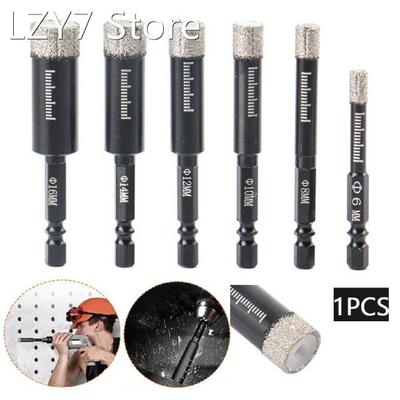 Diamond Drill Bit Set Hex Handle Vacuum Brazed Diamond Dry D