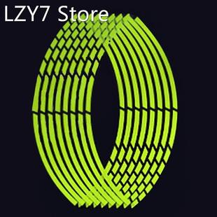 Automobile And Motorcycle Wheel Stickers Pvc Fluorescent Gre