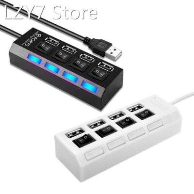 4-Port 2.0 USB Hub, Multi USB Splitter HighSpeed Data Transm