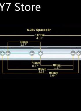 3pcs Cherry Profile PBT 6.25U Space Esc Enter Keycap Dye-Sub