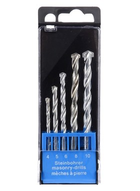 5Pcs Carbide Tip Masonry Drills Bit Set  Concrete Brick Tile