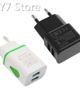 Mobile Phone Charger Dual USB EU Charger Plug Charger Adapte