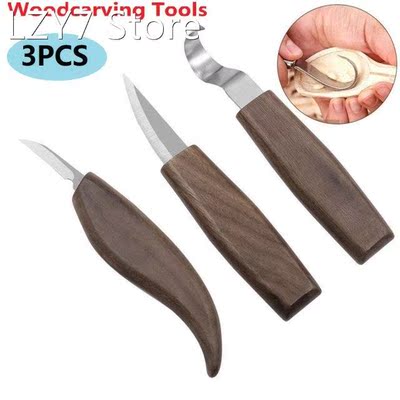 3pcs Chisel Woodworking Cutter Hand Tool Carving Tools Set