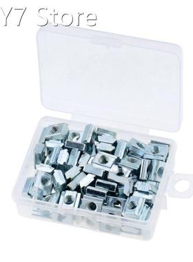 100pcs/set M3 M4 M5 T Slide Nut Fastener Galvanized T-Slot