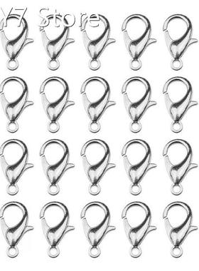 Multifunctional 100 Pcs Metal Alloy Lobster Claw Clasps 7 X