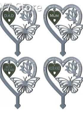 Butterfly Memorial Stake Remembrance Plaque Outdoor Ornament