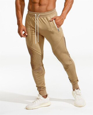 Men's sports trousers pants健身长裤男弹力修身深蹲训练裤