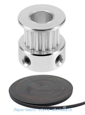 1Pcs Aluminum GT2 16 Teeth 6Mm Bore Timing Belt Pulley Flang
