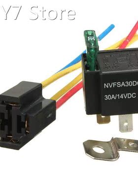 5PCS Pre Wired 4/5 Pin Relay Mounting Base Socket Holder Wit