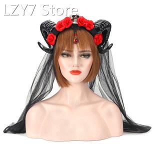 Handmade Sheep horn Headband Hairband Accessory Demon Evil G