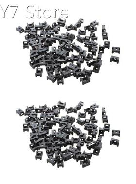 Black 4.5mm Width Cable Tie Base Saddle Type Mount Wire Hold