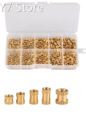 500Pcs Injection Nut Brass Insert Nut M2/M2.5/M3 Knurled Nut