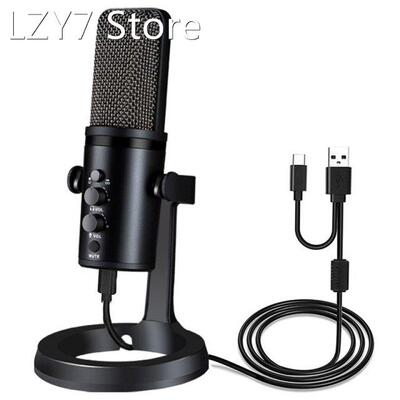 Computer Live Broadcast Equipment USB Condenser Microphone E