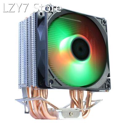 LANSHUO CPU Cooler 4-Pin 6 Copper Tube Mute Colorful Lights