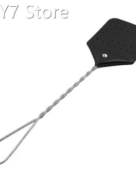 Extended Handle Leather Bug Swatter Durable Washable Racket