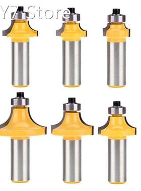 Pack Of 6 1/2-Inch Shank Round Over Router Bit 1/2 Inch 1/8