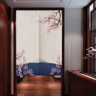Japanese kiyo-e Linen Door Curtain Noren Bedroom kitchen Cur