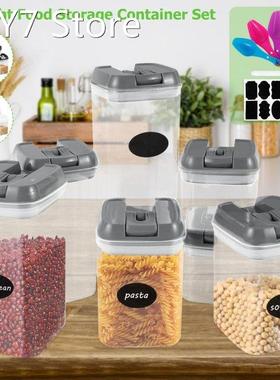 7 pcs Food Storage Container Jar Set Kitchen Refrigerator No